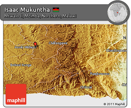 Physical Panoramic Map of Isaac Mukuntha