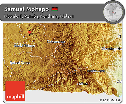 Physical Panoramic Map of Samuel Mphepo