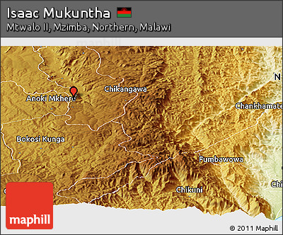 Physical Panoramic Map of Isaac Mukuntha
