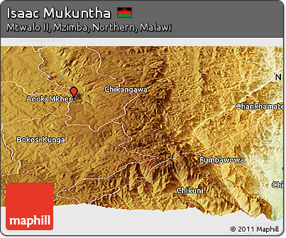 Physical Panoramic Map of Isaac Mukuntha