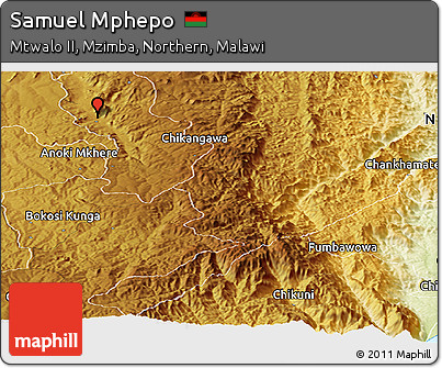 Physical Panoramic Map of Samuel Mphepo