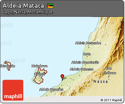 Physical 3D Map of Aldeia Mataca