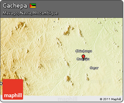 Physical 3D Map of Cachepa