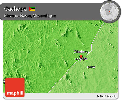 Political 3D Map of Cachepa
