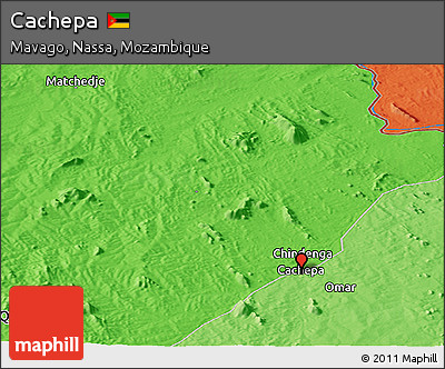 Political Panoramic Map of Cachepa