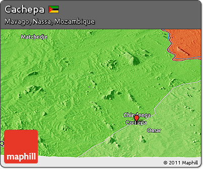 Political Panoramic Map of Cachepa