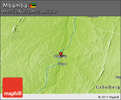 Physical 3D Map of Mbamba