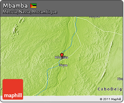 Physical 3D Map of Mbamba