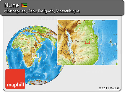 Physical Location Map of Nune