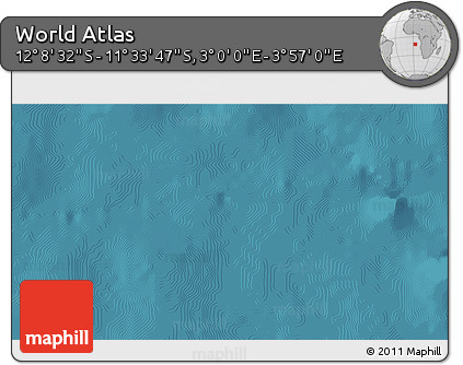 Satellite 3D Map of the Area around 11° 51' 9" S, 3° 28' 30" E