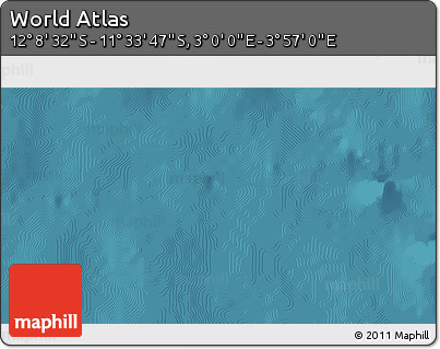 Satellite 3D Map of the Area around 11° 51' 9" S, 3° 28' 30" E