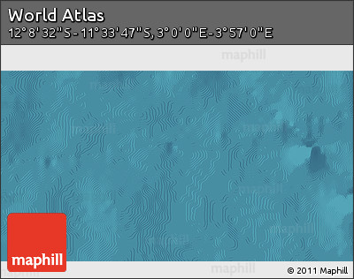 Satellite 3D Map of the Area around 11° 51' 9" S, 3° 28' 30" E