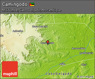 Physical 3D Map of Camingodo