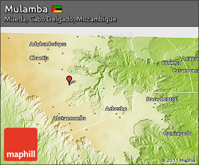 Physical 3D Map of Mulamba