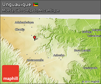 Physical 3D Map of Unguauique