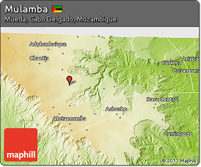Physical 3D Map of Mulamba
