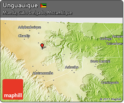 Physical 3D Map of Unguauique