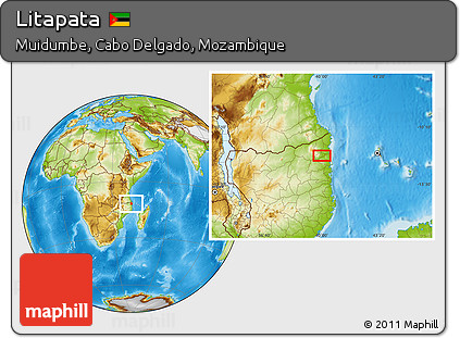 Physical Location Map of Litapata