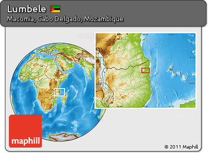 Physical Location Map of Lumbele