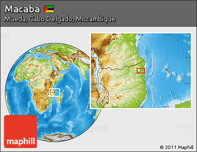 Physical Location Map of Macaba