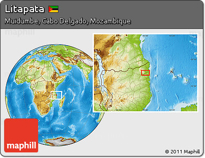 Physical Location Map of Litapata