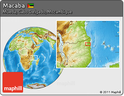 Physical Location Map of Macaba