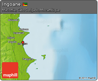 Physical 3D Map of Ingoane