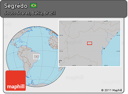 Gray Location Map of Segrêdo