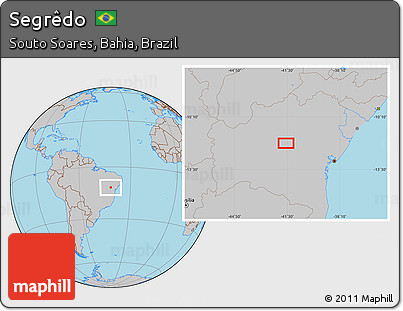 Gray Location Map of Segrêdo