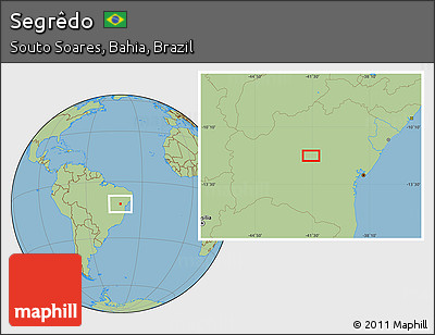 Savanna Style Location Map of Segrêdo