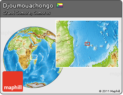 Physical Location Map of Djoumouachongo