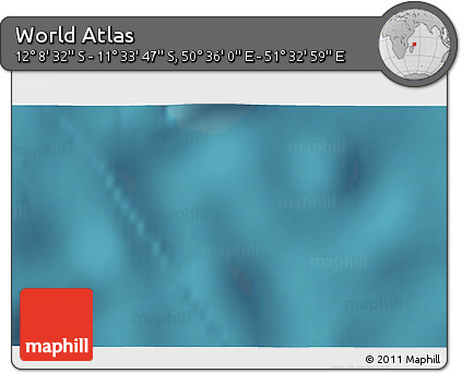 Satellite 3D Map of the Area around 11° 51' 9" S, 51° 4' 30" E