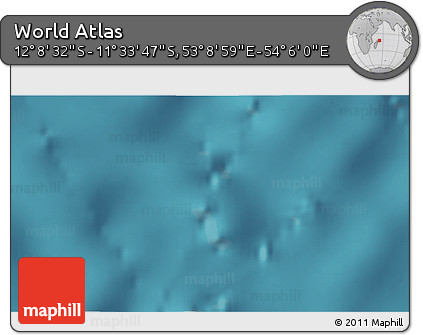 Satellite 3D Map of the Area around 11° 51' 9" S, 53° 37' 30" E