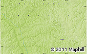 Physical Map of the area around 11° 51' 9" S, 56° 52' 30" W