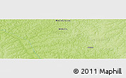 Physical Panoramic Map of the area around 11° 51' 9" S, 56° 52' 30" W