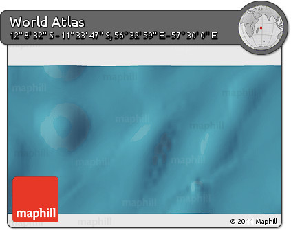 Satellite 3D Map of the Area around 11° 51' 9" S, 57° 1' 29" E