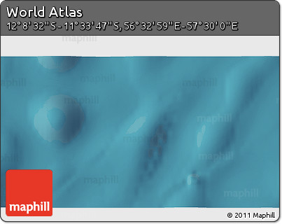Satellite 3D Map of the Area around 11° 51' 9" S, 57° 1' 29" E