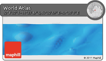 Physical Panoramic Map of the Area around 11° 51' 9" S, 57° 1' 29" E