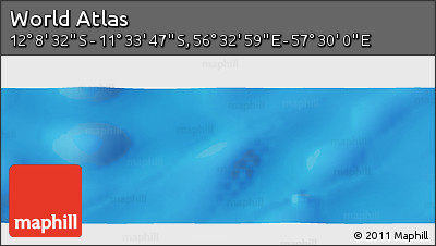 Physical Panoramic Map of the Area around 11° 51' 9" S, 57° 1' 29" E