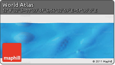 Physical Panoramic Map of the Area around 11° 51' 9" S, 57° 1' 29" E