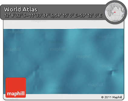 Satellite 3D Map of the Area around 11° 51' 9" S, 58° 43' 30" E