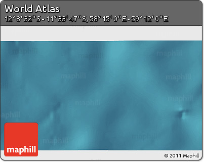 Satellite 3D Map of the Area around 11° 51' 9" S, 58° 43' 30" E