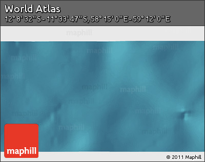 Satellite 3D Map of the Area around 11° 51' 9" S, 58° 43' 30" E
