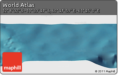 Satellite Panoramic Map of the Area around 11° 51' 9" S, 61° 16' 29" E