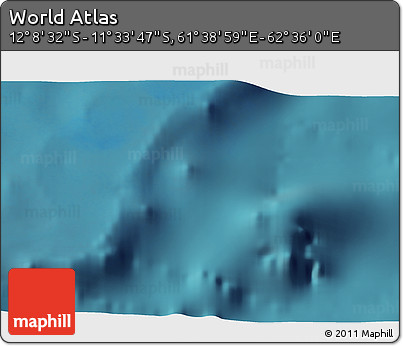 Satellite 3D Map of the Area around 11° 51' 9" S, 62° 7' 30" E