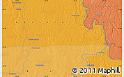 Political Map of the area around 11° 51' 9" S, 65° 22' 30" W