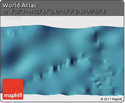 Satellite 3D Map of the Area around 11° 51' 9" S, 66° 22' 30" E