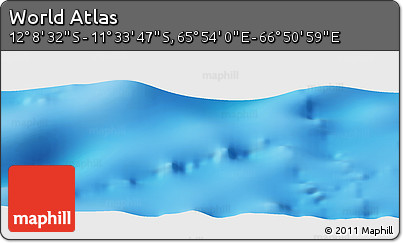 Physical Panoramic Map of the Area around 11° 51' 9" S, 66° 22' 30" E