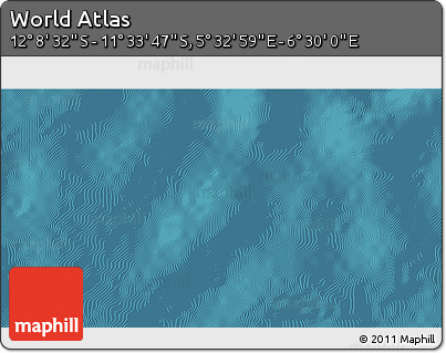 Satellite 3D Map of the Area around 11° 51' 9" S, 6° 1' 30" E