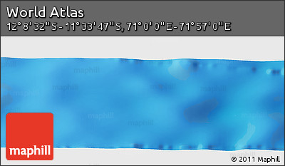 Physical Panoramic Map of the Area around 11° 51' 9" S, 71° 28' 29" E